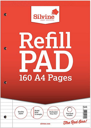 A4 Refill pad lined normal