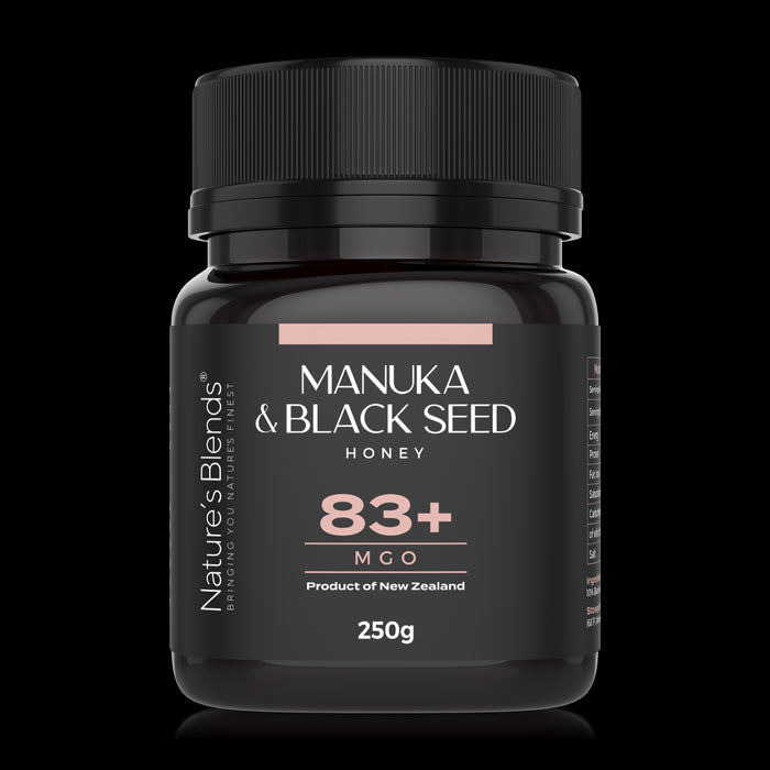 Natures Blends : Black Seed & Manuka Honey 83+ MGO (250g)