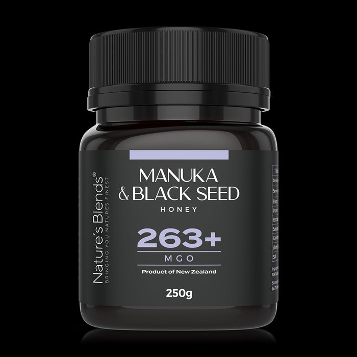 Natures Blends : Black Seed & Manuka Honey 263+ MGO (250g)