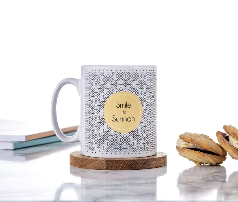 Mug35 - Smile It's Sunnah (Geometric)