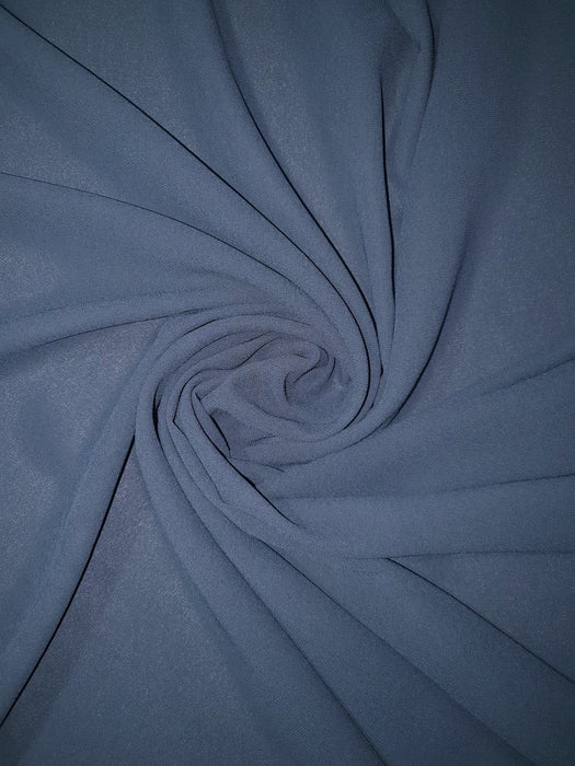 Georgette Medium Navy Scarf