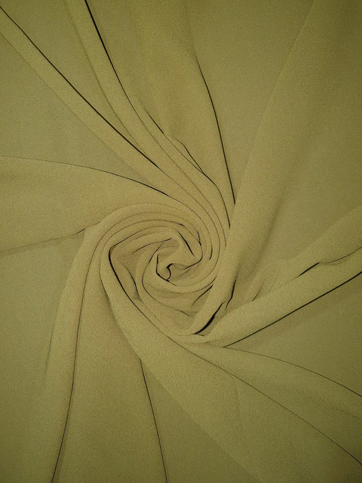 Georgette Medium Scarf Khaki