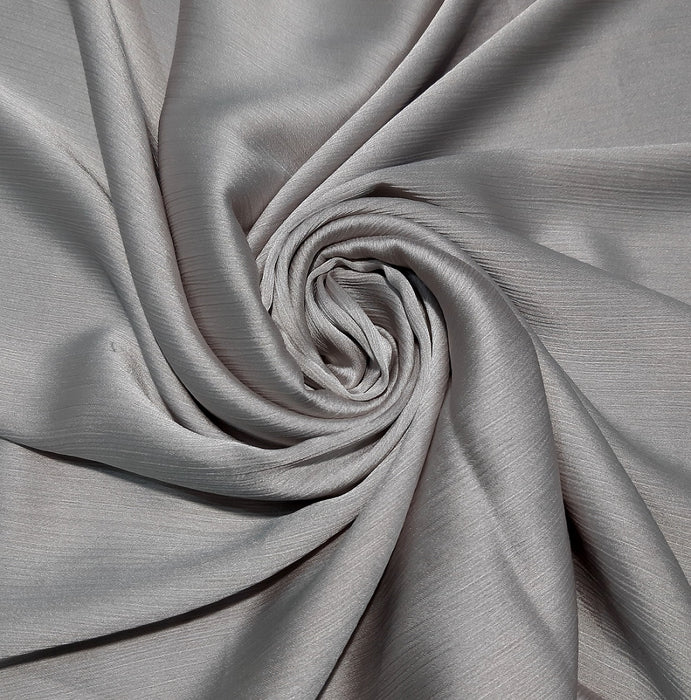 Crinkle Satin Scarf Silver