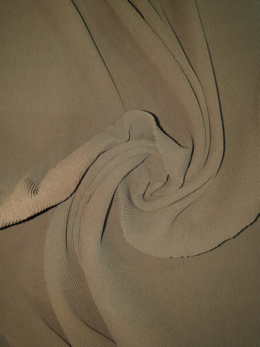 Fine Pleated Scarf Coffee
