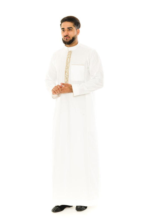 Al Huruf Cream/Gold Jubbah