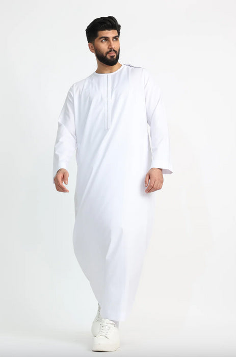 Al Noor E22 - Piping Omani White Thoub