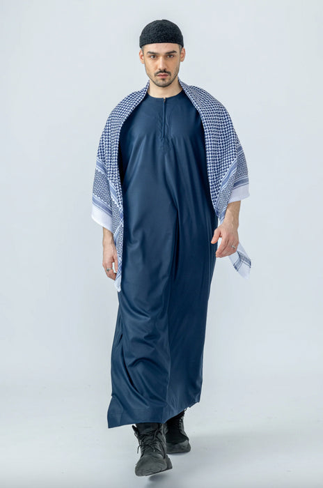 Half Sleeve Thobe - Blue
