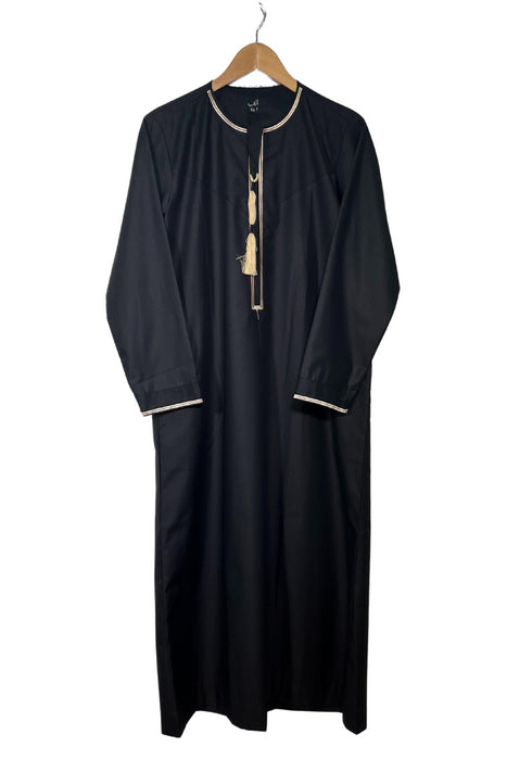 Alif Elegant Omani Men - Black/Gold