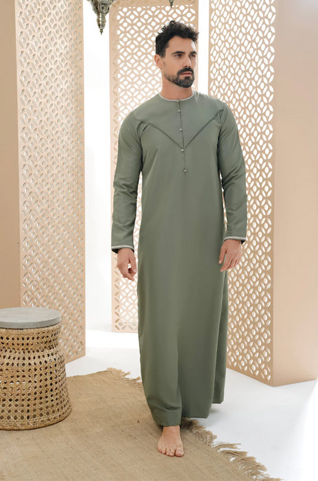 Faris : Emirati Olive Thobe R25