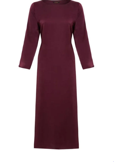 Slip Dress Plum- Full Sleeve