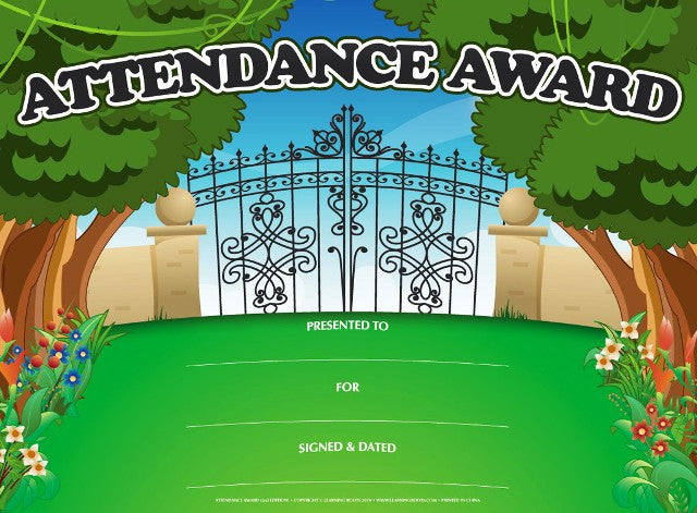 Attendance Award (25 Pack - A4)