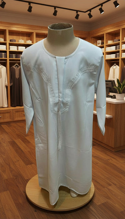 Ikaf Omani Thoub White Boys (Size 20's)