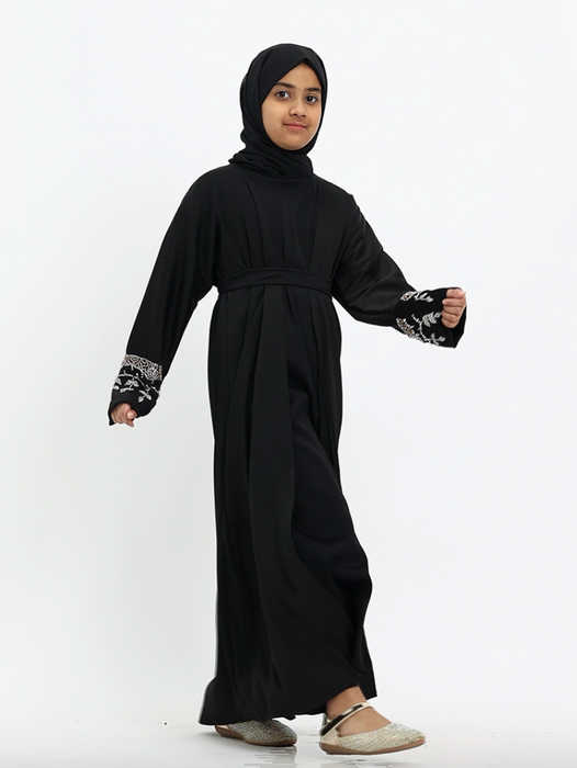Child 3 piece Tuan Abaya - Black