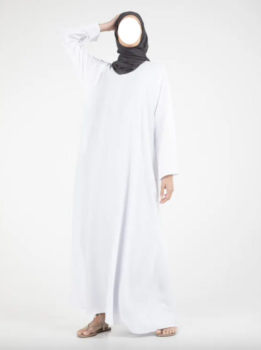 Basic Abaya White