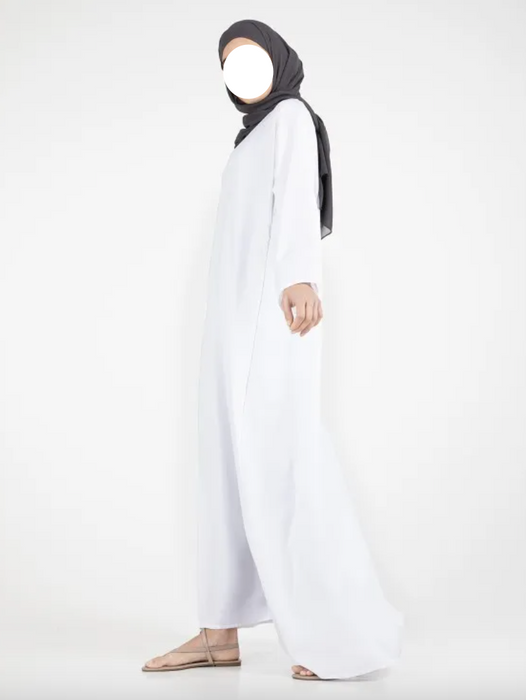 Basic Abaya White