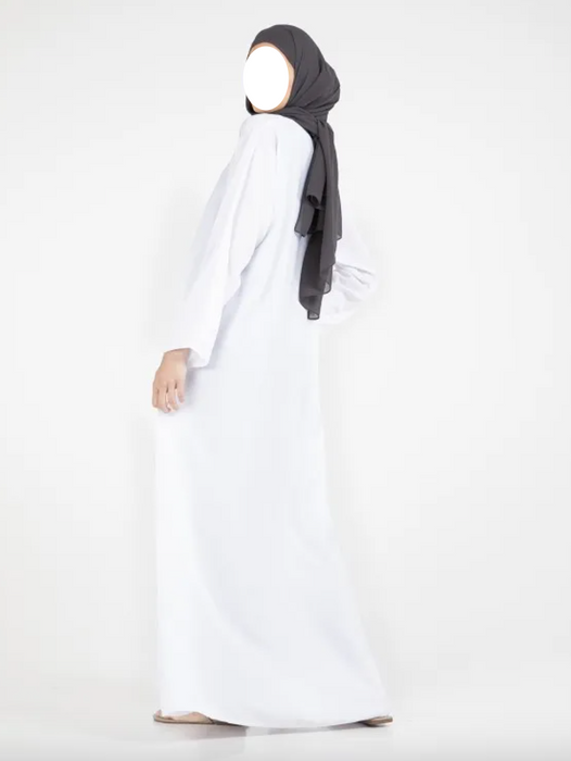 Basic Abaya White