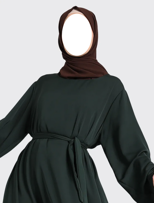 Plain Abaya Green