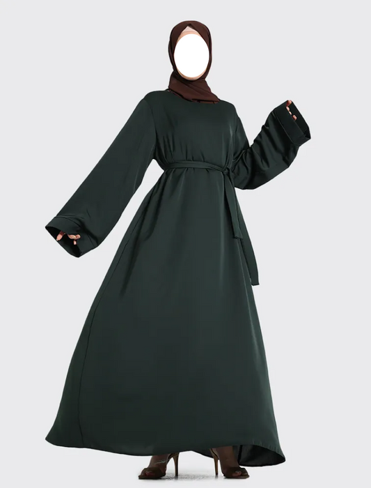 Plain Abaya Green