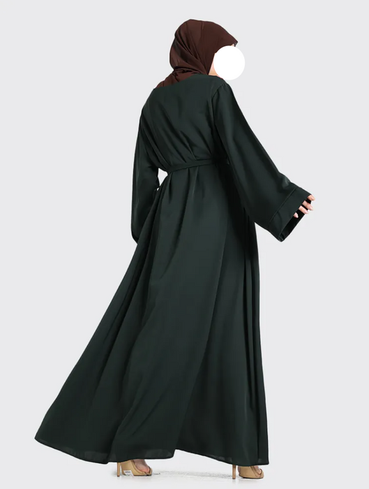Plain Abaya Green