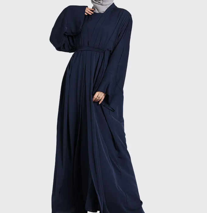 2 Piece Simple Abaya Navy