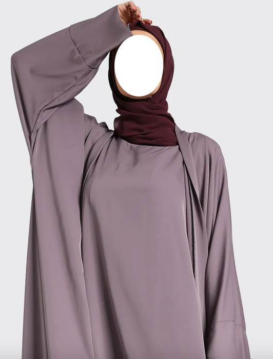 2 Piece Simple Abaya Mauve