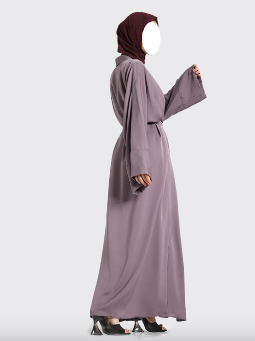 2 Piece Simple Abaya Mauve