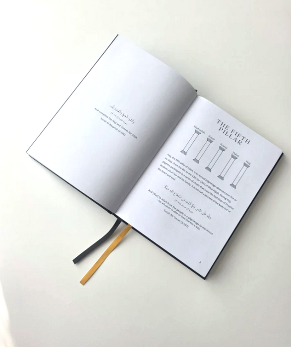 Hajj Guide & Journal (Black/Gold Kaaba Cloth)