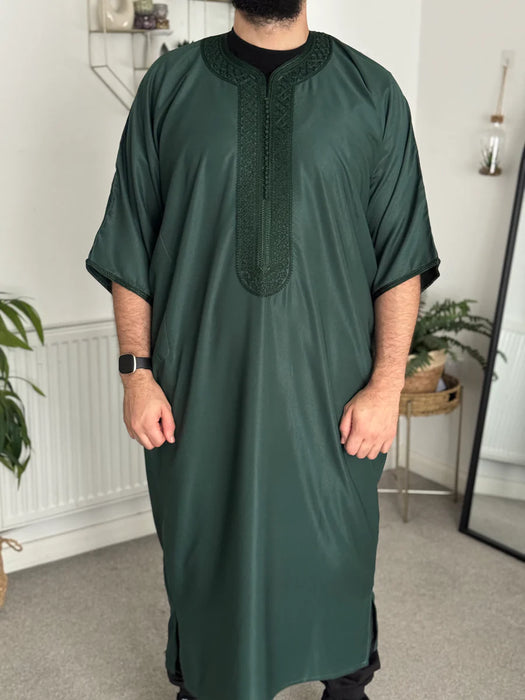 Luxury Moroccan Short Sleeve - Green