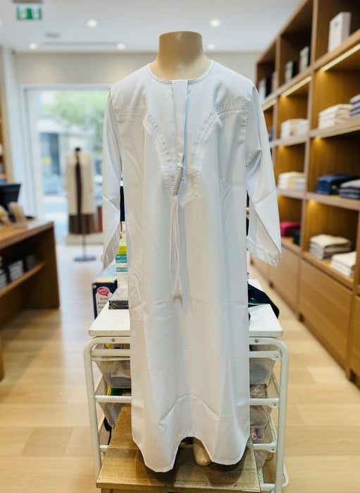 Ikaf Omani Thoub White Boys (Size 40's)