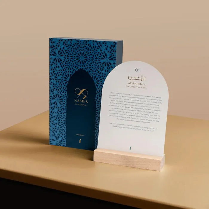 99 Names of Allah Desk Display Cards Gift Box