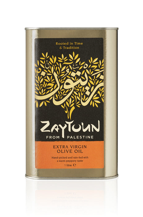 Zaytoun : Palestinian Extra Virgin Olive Oil 1L Tin