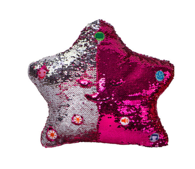 My Dua Pillow - Pink &amp; Silver (Flippable Sequins)