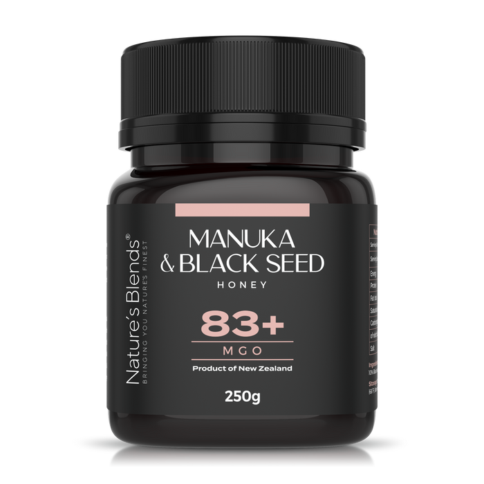 Natures Blends : Black Seed & Manuka Honey 83+ MGO (250g)
