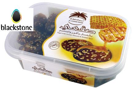 Alwani Dates Sagai with Honey, Almond & Sim Sim (400g)