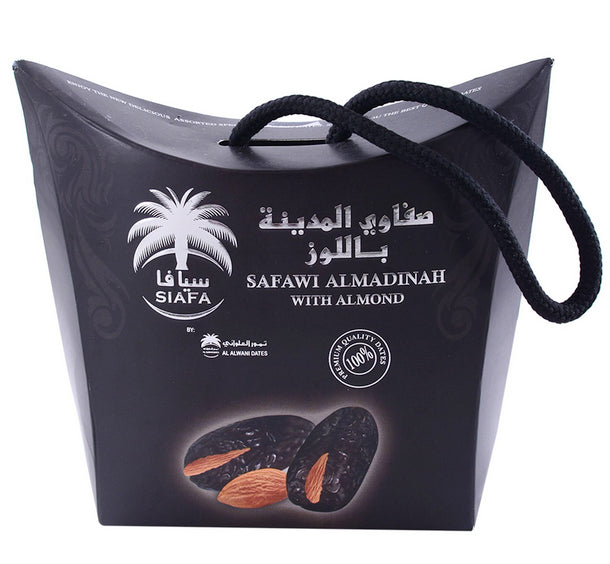 Alwani Dates Safawi Almandinah with Almond Rope Box (115g)