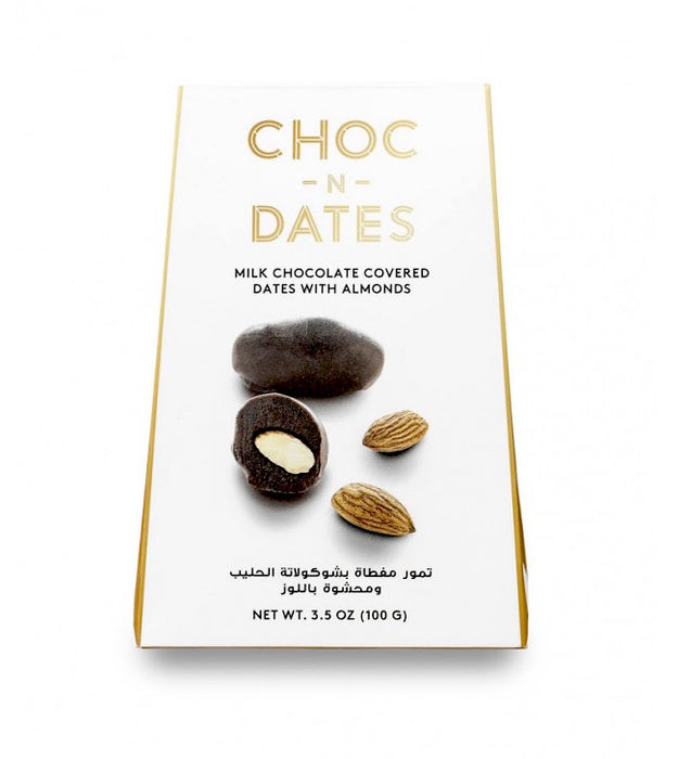 Choc-N-Dates : Dates with Milk Chocolate & Almonds (100g)