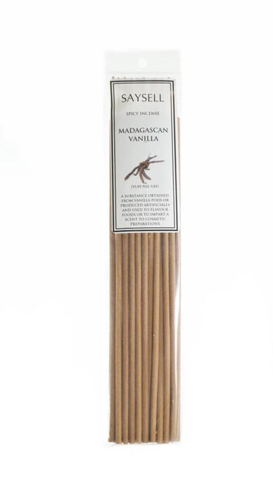Incense stick saysell: Madagascan Vanilla