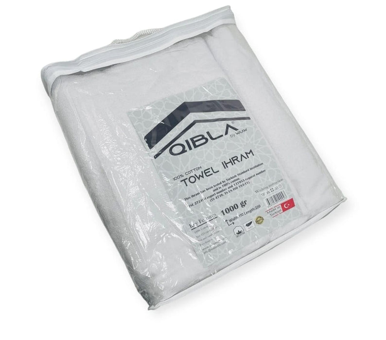 Qibla - Premium Cotton Ihram 1000gm (Hajj / Umrah)