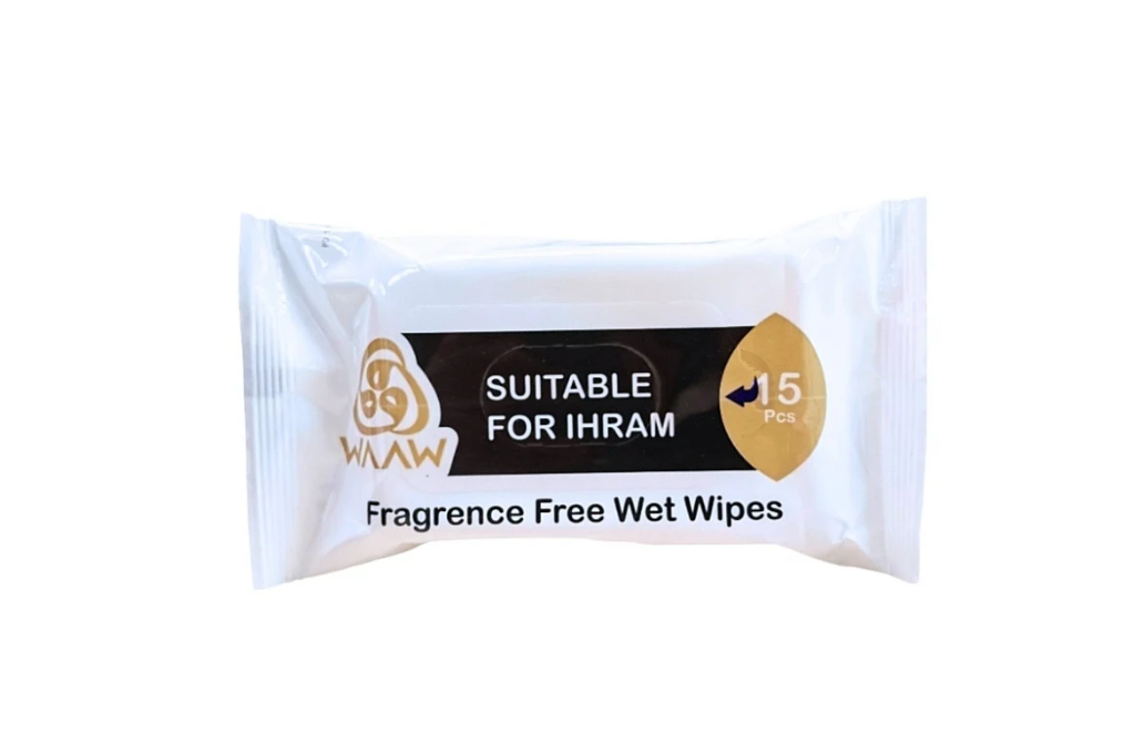 Fragrence Free Wet Wipes - Hajj and Umrah