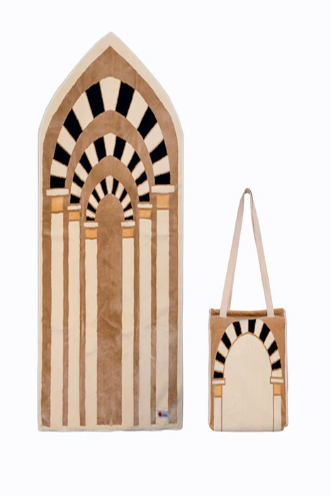 Madina Arches Mihrab Rug (Minwal) Prayer Mat