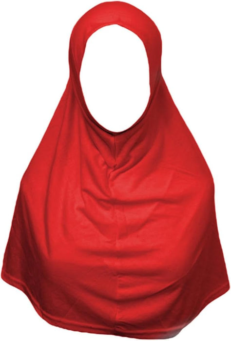 Yusra: Premium Hijab Jersey Turlu Red (S)