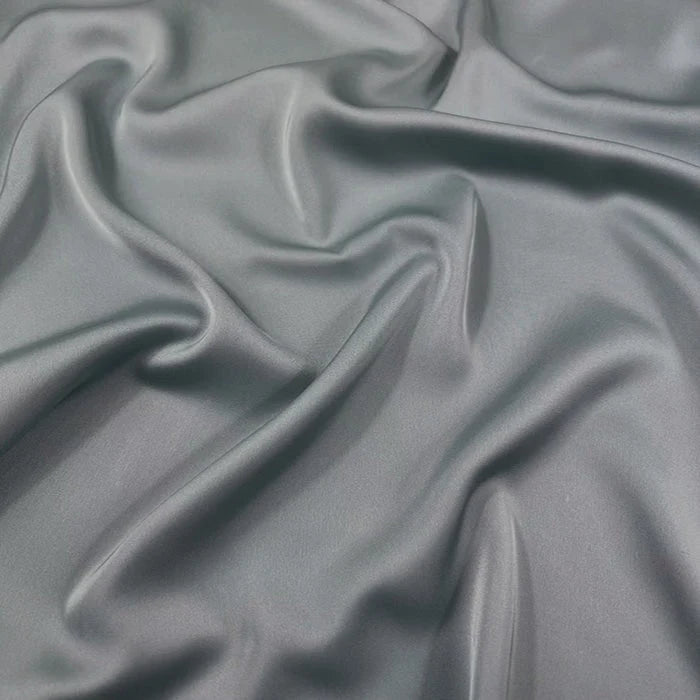 Silky Satin Scarf Dark Grey