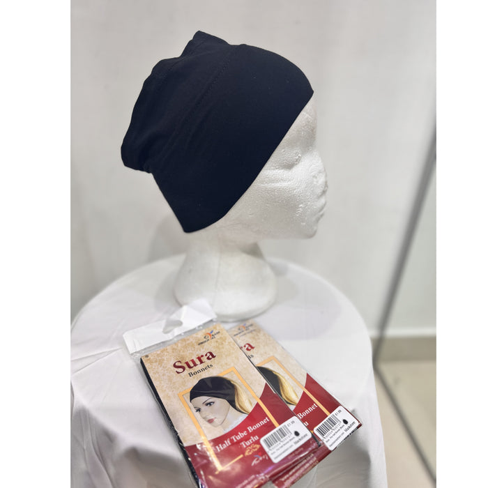 Premium Half Tube Bonnet (Black)