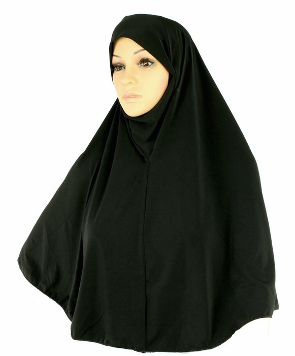 Hijab Black Jersey (L)