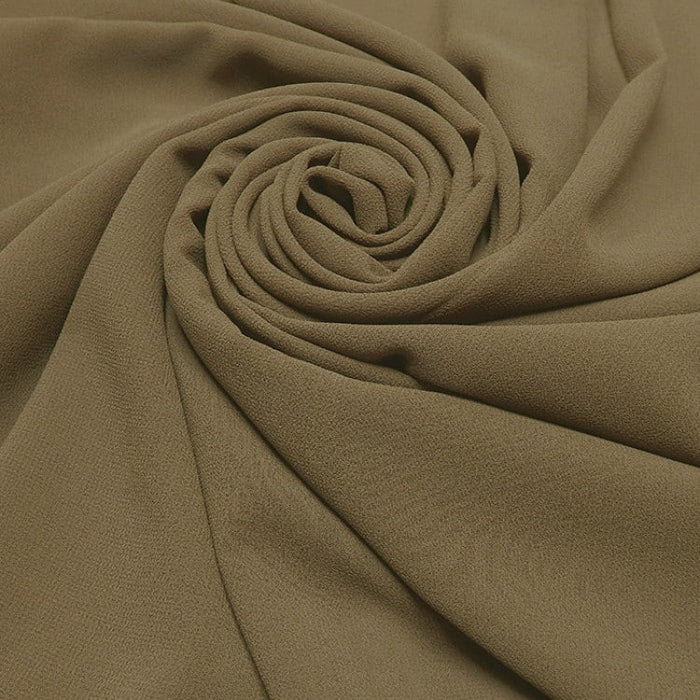 Georgette Medium Coffe Scarf