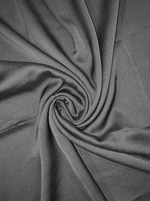 Grain Satin Scarf Black