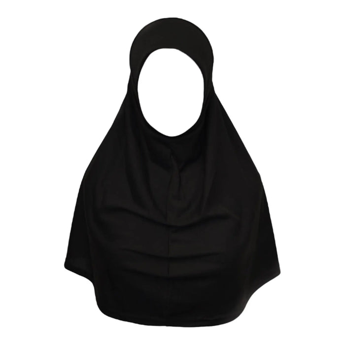Yusra: Premium Hijab Jersey Turlu Black (S)