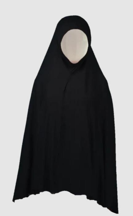 yusra: Niqab Hijab Khimar Black (5XL)