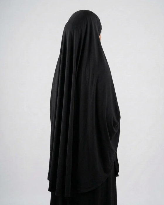 7XL: Khimar Niqab Black