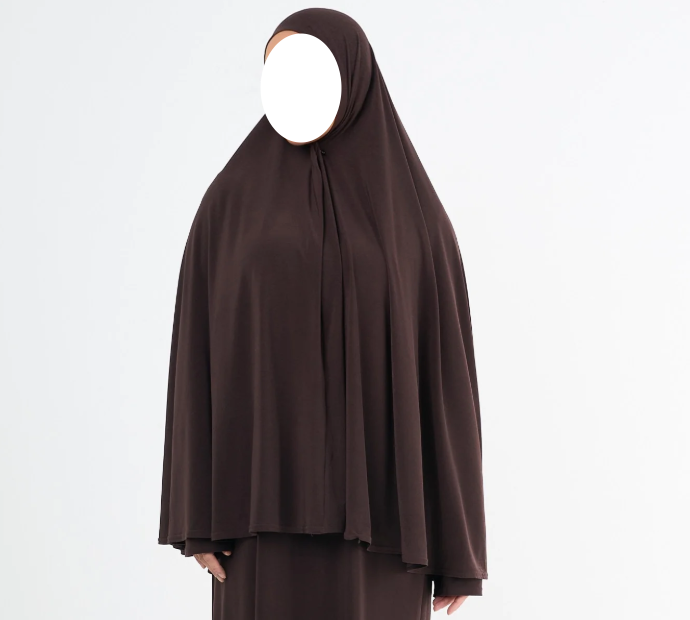 Yusra: Niqab Hijab Khimar Brown (5XL)
